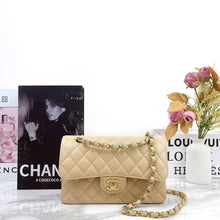 Load image into Gallery viewer, Chanel beige caviar small classic flap gold hdw, 2024