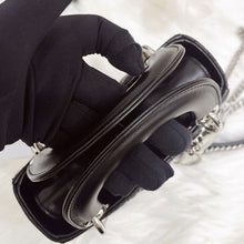 Load image into Gallery viewer, Lady Dior Black mini cannage lambskin with silver hdw