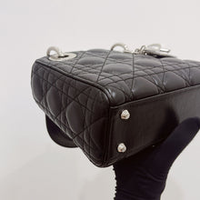 Load image into Gallery viewer, Lady Dior Black mini cannage lambskin with silver hdw