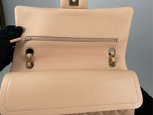 Load image into Gallery viewer, 23S Chanel light beige caviar medium classic flap, gold hdw.
