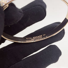 Load image into Gallery viewer, Hermes CDC 18K rose gold bangle with diamonds, SH