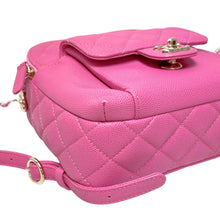 Load image into Gallery viewer, Chanel pink caviar small backpack, gold hdw