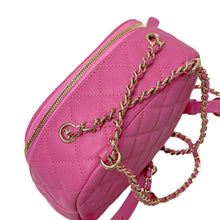 Load image into Gallery viewer, Chanel pink caviar small backpack, gold hdw