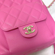 Load image into Gallery viewer, Chanel pink caviar small backpack, gold hdw