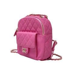 Load image into Gallery viewer, Chanel pink caviar small backpack, gold hdw