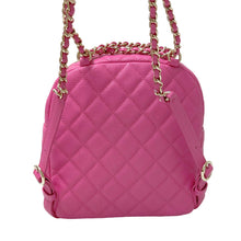 Load image into Gallery viewer, Chanel pink caviar small backpack, gold hdw