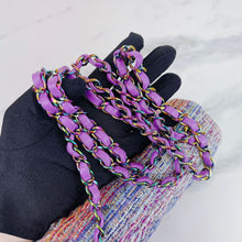 Load image into Gallery viewer, Rare Chanel mini tweed rainbow with with rainbow hdw
