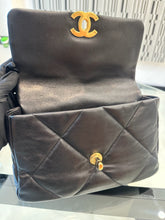 Load image into Gallery viewer, Chanel 19 in black lambskin, gold hdw
