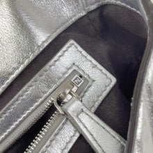 Load image into Gallery viewer, Fendi medium baguette silver with strap
