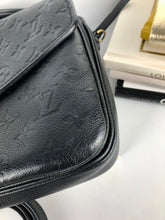 Load image into Gallery viewer, Louis Vuitton black empriente leather pochette metis, gold hdw
