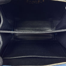 Load image into Gallery viewer, Chanel small blue filigree vanity, gold hdw
