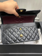 Load image into Gallery viewer, 2023 Chanel black caviar medium classic, with gold hdw
