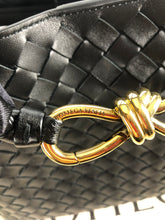 Load image into Gallery viewer, Bottega Veneta Andiamo medium black and gold hdw
