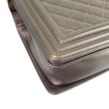 Load image into Gallery viewer, Chanel new medium brown iridescent boy bag, rainbow hdw
