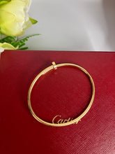 Load image into Gallery viewer, Cartier juste un clou slim, 18k rose gold size 17
