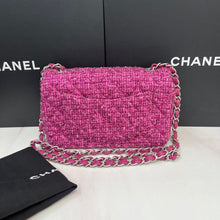 Load image into Gallery viewer, Chanel pink tweed mini, silver hdw
