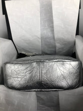 Load image into Gallery viewer, Chanel silver 31 shoulder bag, crumpled calfskin
