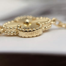 Load image into Gallery viewer, VCA Van Cleef &amp; Arpels Vintage Alhambra gold guilloche bracelet, 5 motifs
