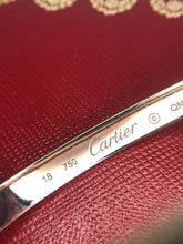 Load image into Gallery viewer, Cartier white gold LOVE bracelet, classic model size 18
