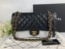 Load image into Gallery viewer, Chanel black caviar medium, gold hdw 16 series full set
