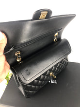 Load image into Gallery viewer, Chanel 31 series black lambskin medium flap, gold hdw
