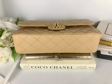 Load image into Gallery viewer, Chanel beige caviar medium classic, gold hdw
