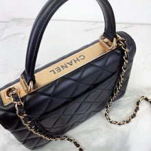 Load image into Gallery viewer, Chanel black small trendy, rose gold hdw
