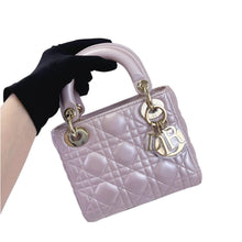 Load image into Gallery viewer, Lady Dior mini pink pearl, gold hdw
