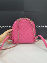 Load image into Gallery viewer, Chanel pink caviar backpack, gold hdw
