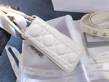 Load image into Gallery viewer, Lady Dior MyABC Dior bag white, with gold hdw
