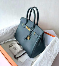 Load image into Gallery viewer, Hermes Birkin 30 green, with gold hdw
