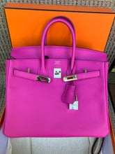 Load image into Gallery viewer, Hermes Birkin 25 Magnolia Swift with palladium hdw. Stamp U (2022)
