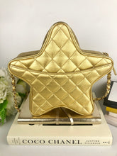 Load image into Gallery viewer, Chanel 24c Walk of Fame star bag metallic gold, gold hdw
