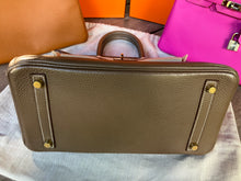Load image into Gallery viewer, Hermes Birkin 30 etoupe with gold hdw, clemence leather. Stamp C (2018)
