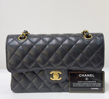 Load image into Gallery viewer, Chanel 29 series black caviar small classic flap, gold hdw
