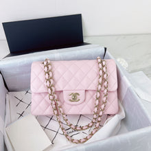 Load image into Gallery viewer, Chanel small 22s pink caviar classic flap, light gold hdw
