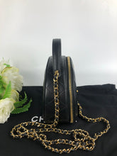 Load image into Gallery viewer, Chanel black lambskin clutch with chain, gold hdw
