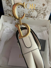 Load image into Gallery viewer, Dior saddle bag latte, grained calfskin, gold hdw
