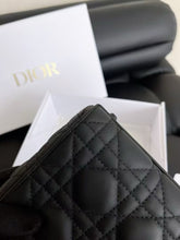 Load image into Gallery viewer, Lady Dior mini black ultramatte, so black hdw
