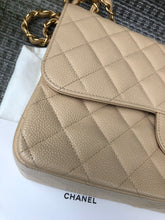 Load image into Gallery viewer, Chanel beige caviar jumbo, gold hdw
