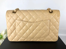 Load image into Gallery viewer, Chanel beige caviar medium classic flap, gold hdw
