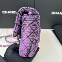 Load image into Gallery viewer, Chanel denim denimpression mini purple flap
