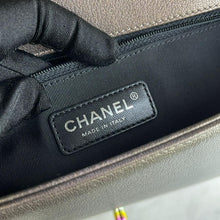 Load image into Gallery viewer, Chanel new medium size boy iridescent brown with rainbow hdw
