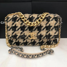 Load image into Gallery viewer, Deposit - Chanel 19 medium/large in beige 19k houndstooth
