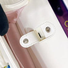 Load image into Gallery viewer, Chanel rare LED white medium boy bag with rainbow iridescent hdw
