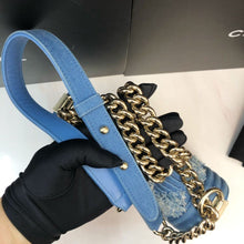Load image into Gallery viewer, Chanel denim small boy, aged gold hdw
