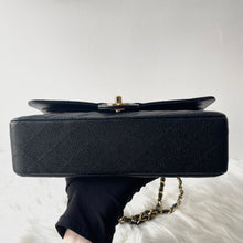 Load image into Gallery viewer, Chanel 2024 black caviar medium classic flap, gold hdw, microchip
