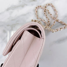 Load image into Gallery viewer, Chanel 21c small light pink caviar classic flap, light gold hdw
