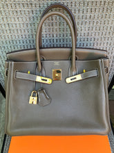Load image into Gallery viewer, Hermes Birkin 30 etoupe with gold hdw, clemence leather. Stamp C (2018)
