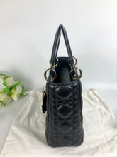Load image into Gallery viewer, Lady Dior black small myABC Cannage lambskin with gold hdw
